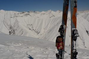 Swiss/German Snowboarding crew at Godauri (North Georgia)