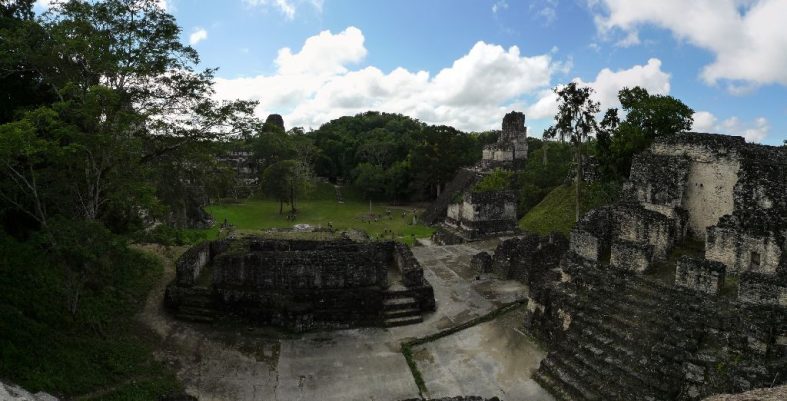Panoramas of Tikal (Mayan Empire – Guatemala); 700 BC